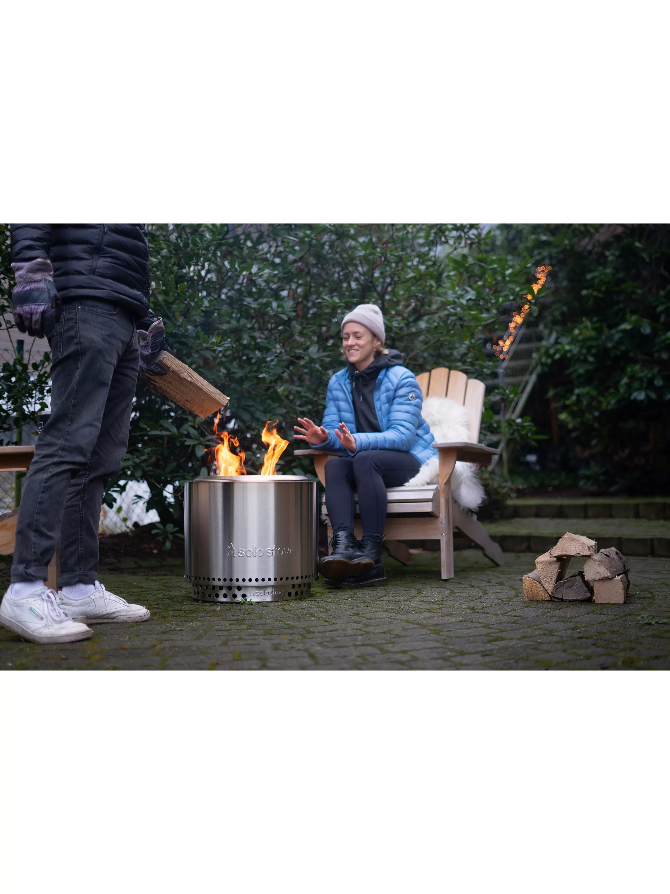 Solo Stove Bonfire 2.0 stainless steel firepit with stand, imported from the UK