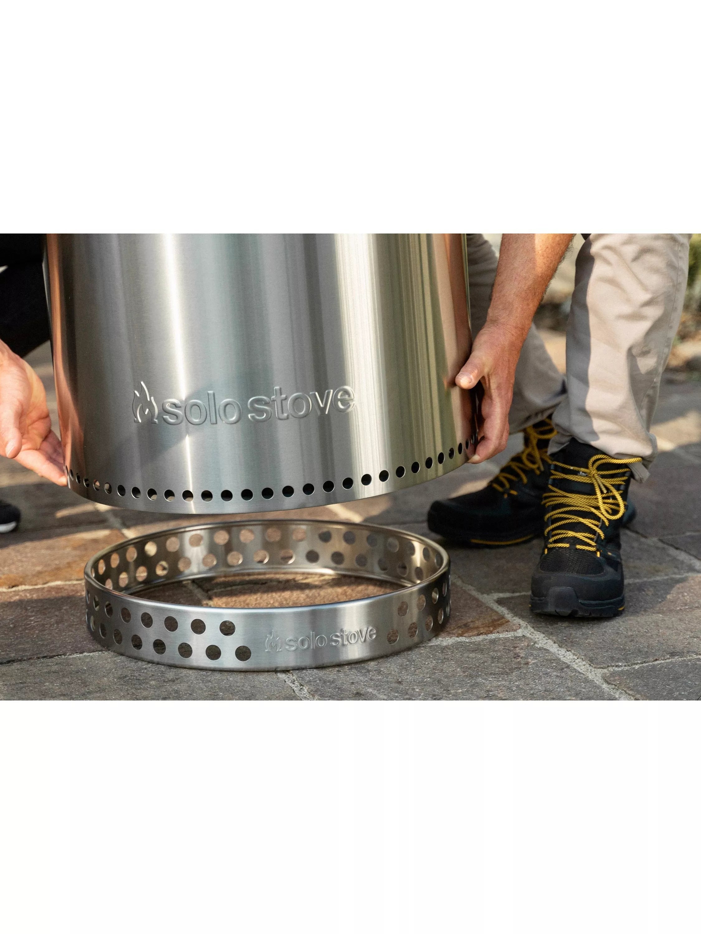 Solo Stove Bonfire 2.0 stainless steel firepit with stand, imported from the UK