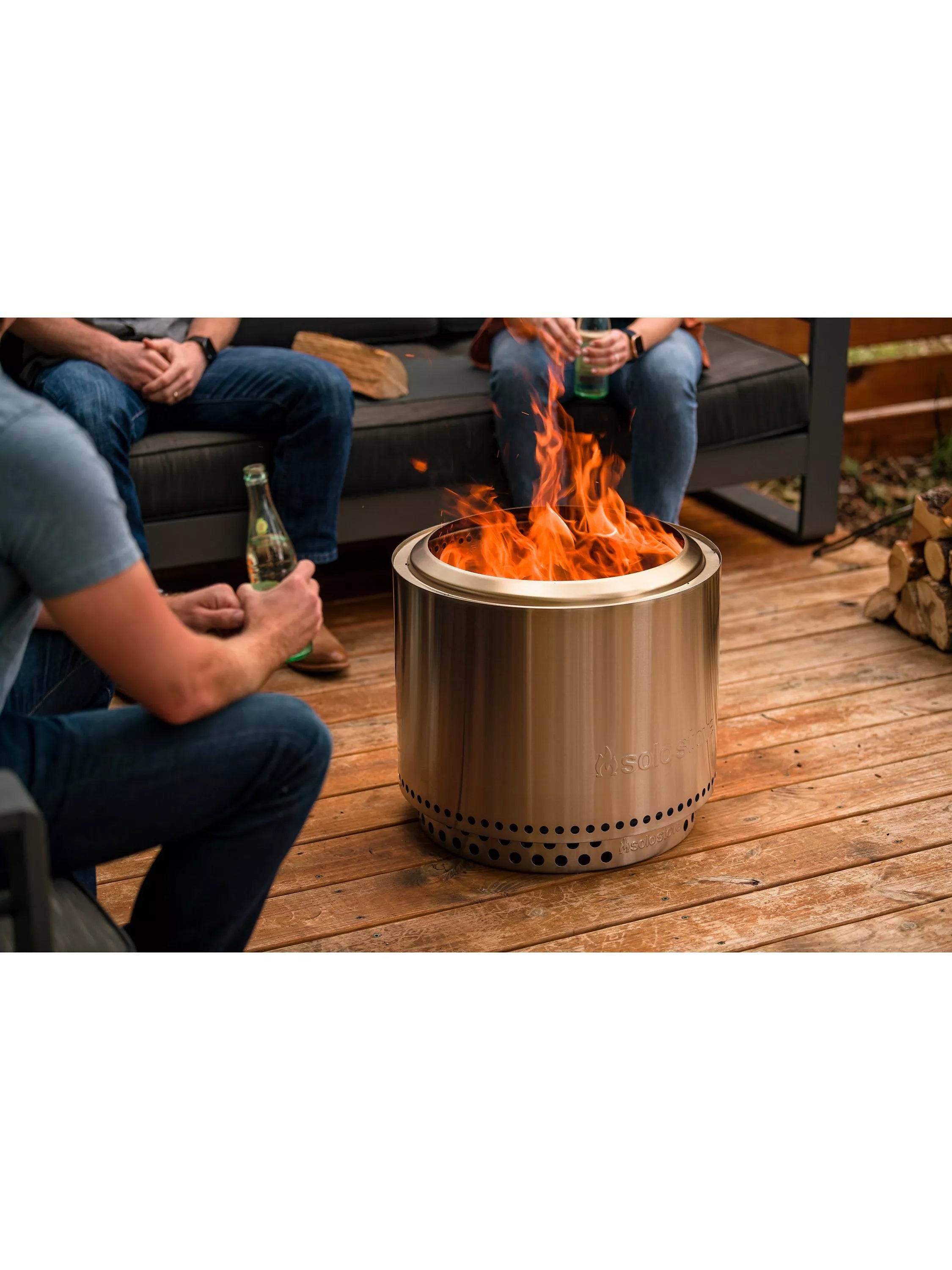 Solo Stove Bonfire 2.0 stainless steel firepit with stand, imported from the UK