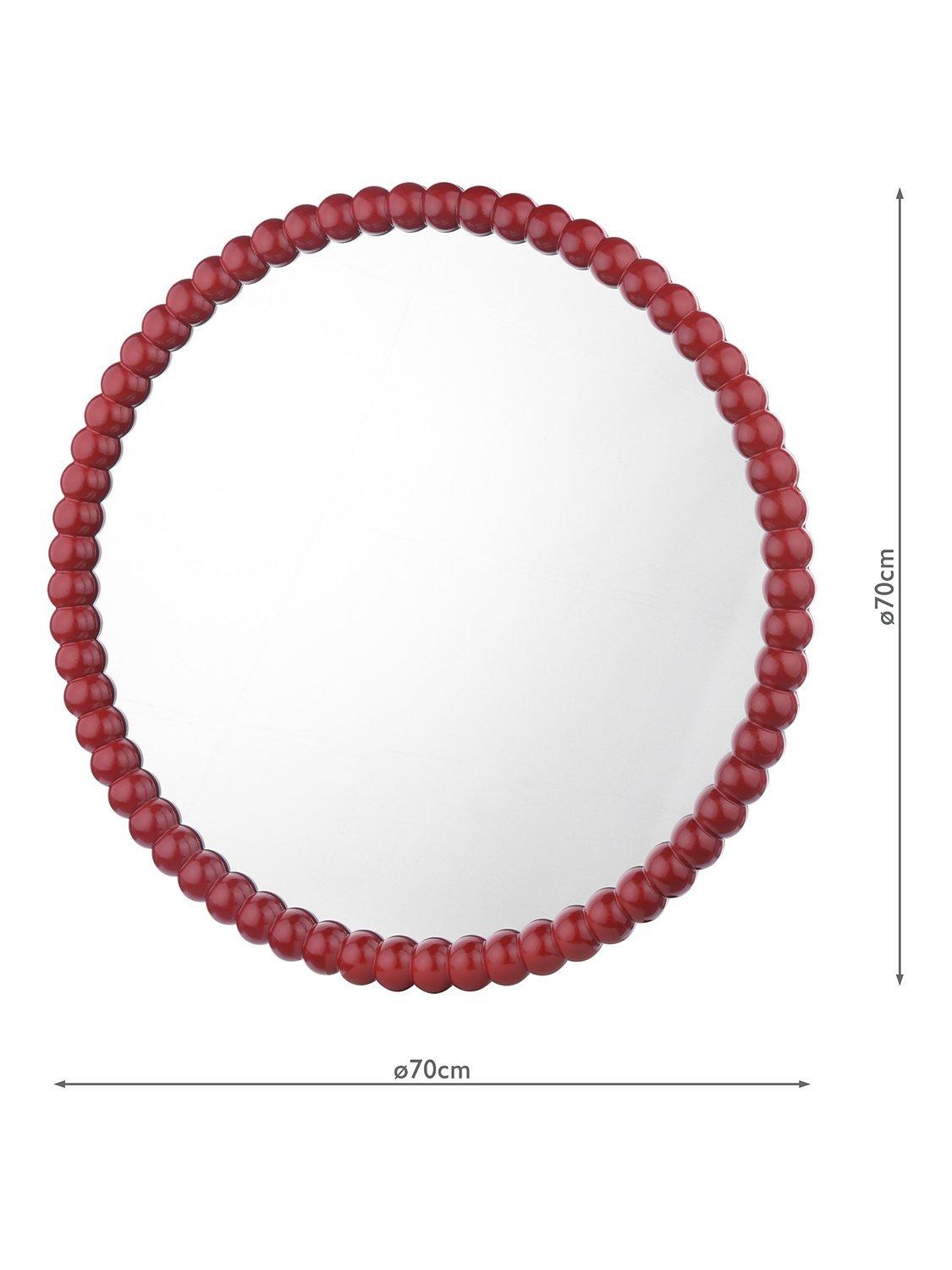Där Ruan bobbin round wall mirror 70cm, UK version