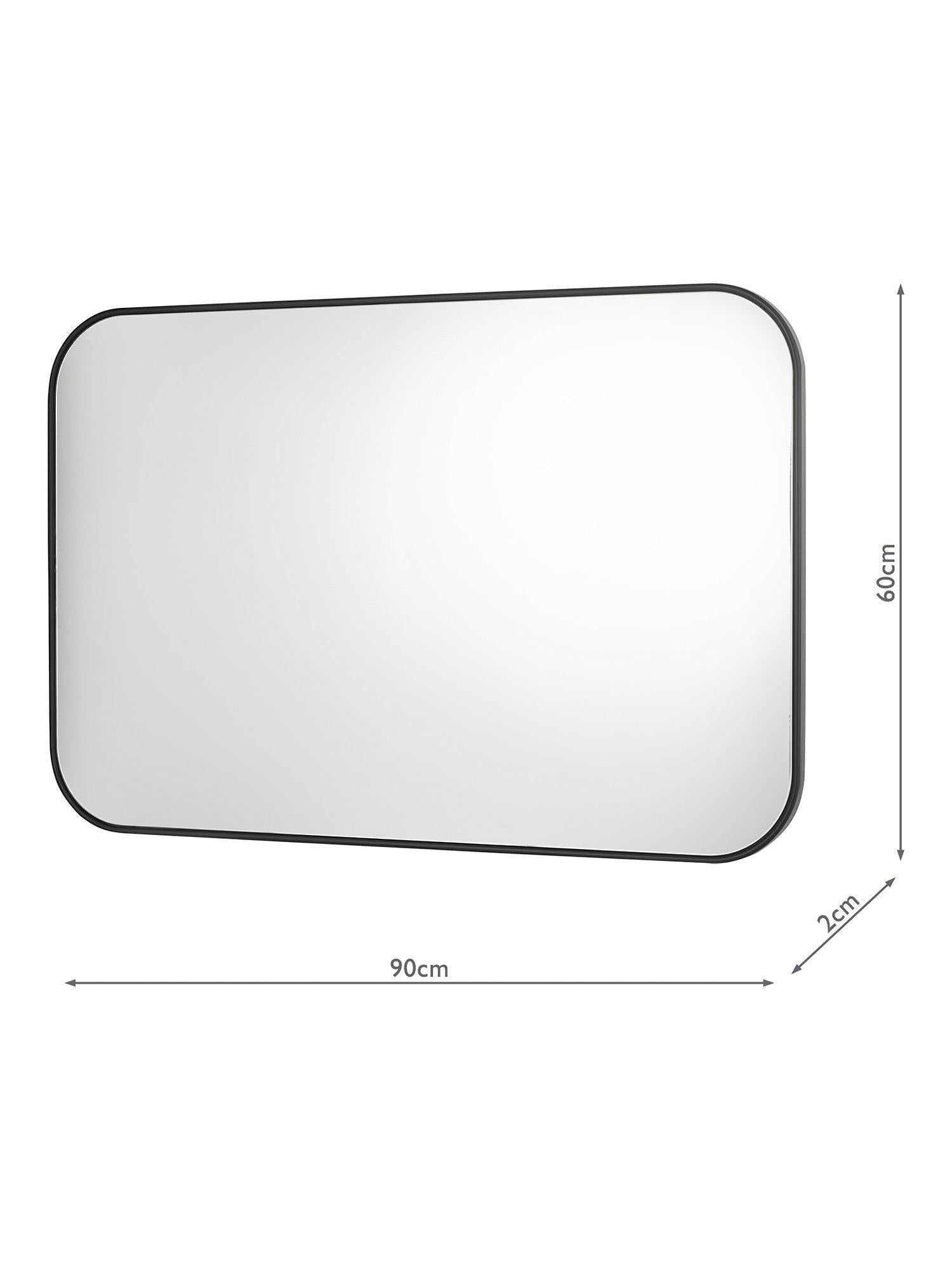 Där Firuz wall mirror black 90x60cm (British brand)