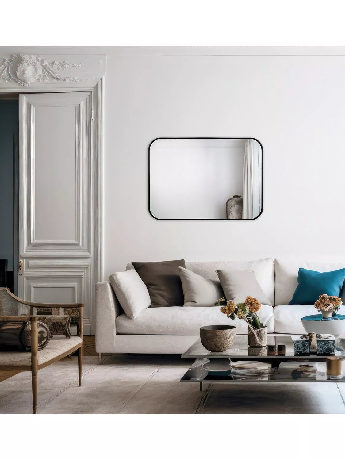 Där Firuz wall mirror black 90x60cm (British brand)