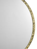 Där Jinelle hammered texture round wall mirror 80cm gold, UK version