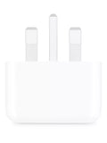 Apple 20W USB-C Power Adapter in white, UK version