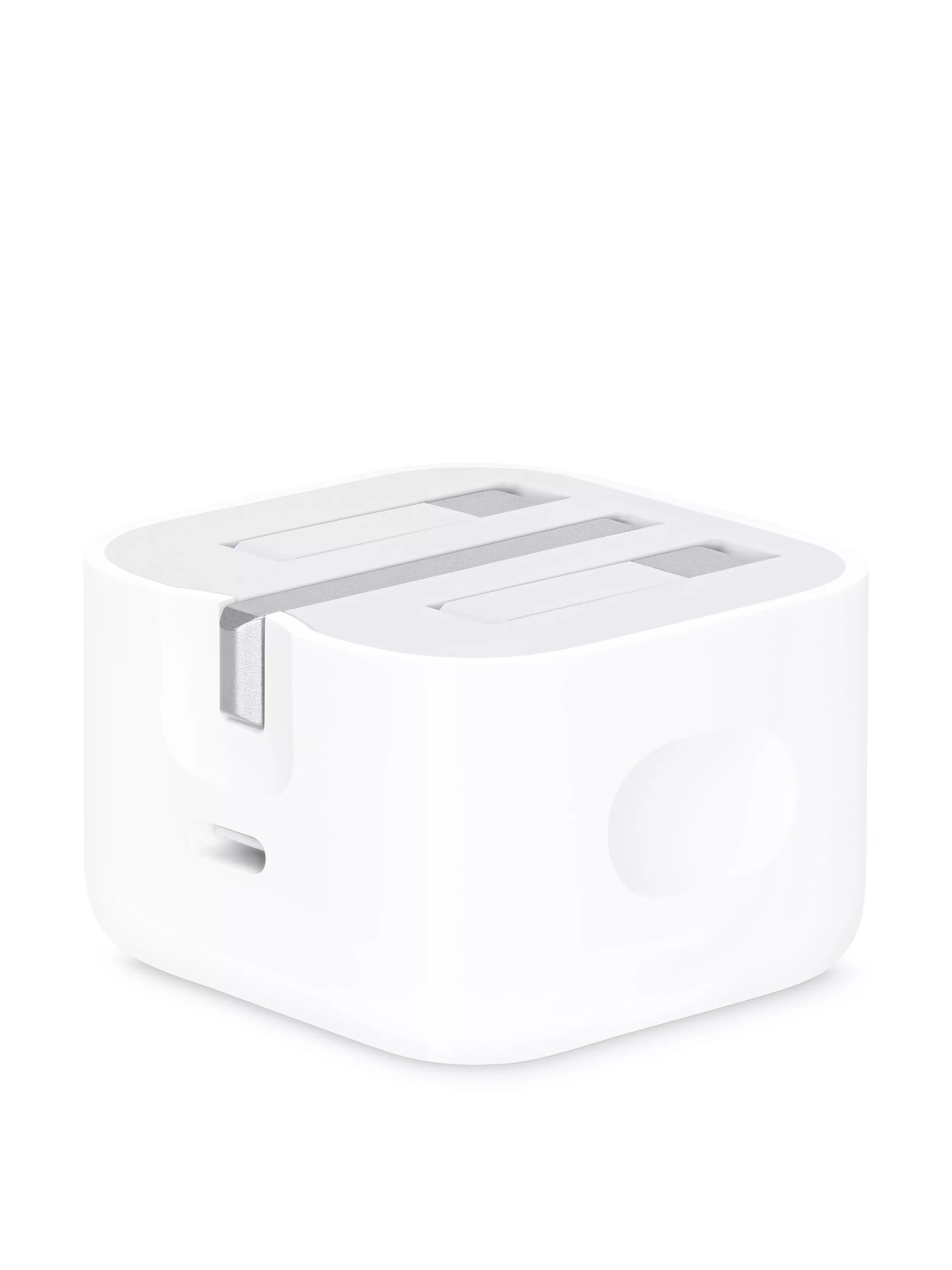 Apple 20W USB-C Power Adapter in white, UK version