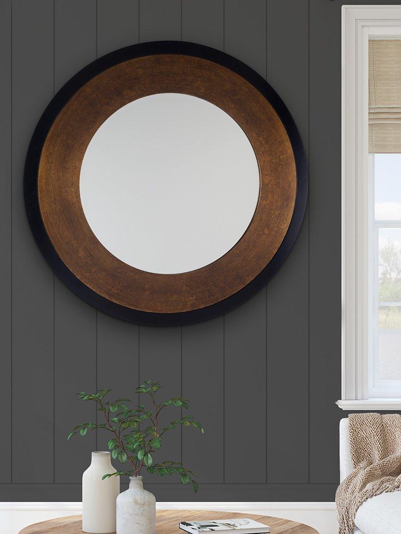 Laura Ashley round wall mirror bronze 110cm, UK version