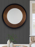 Laura Ashley round wall mirror bronze 110cm, UK version