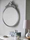 Laura Ashley Overton round wall mirror 73 x 58cm, UK version