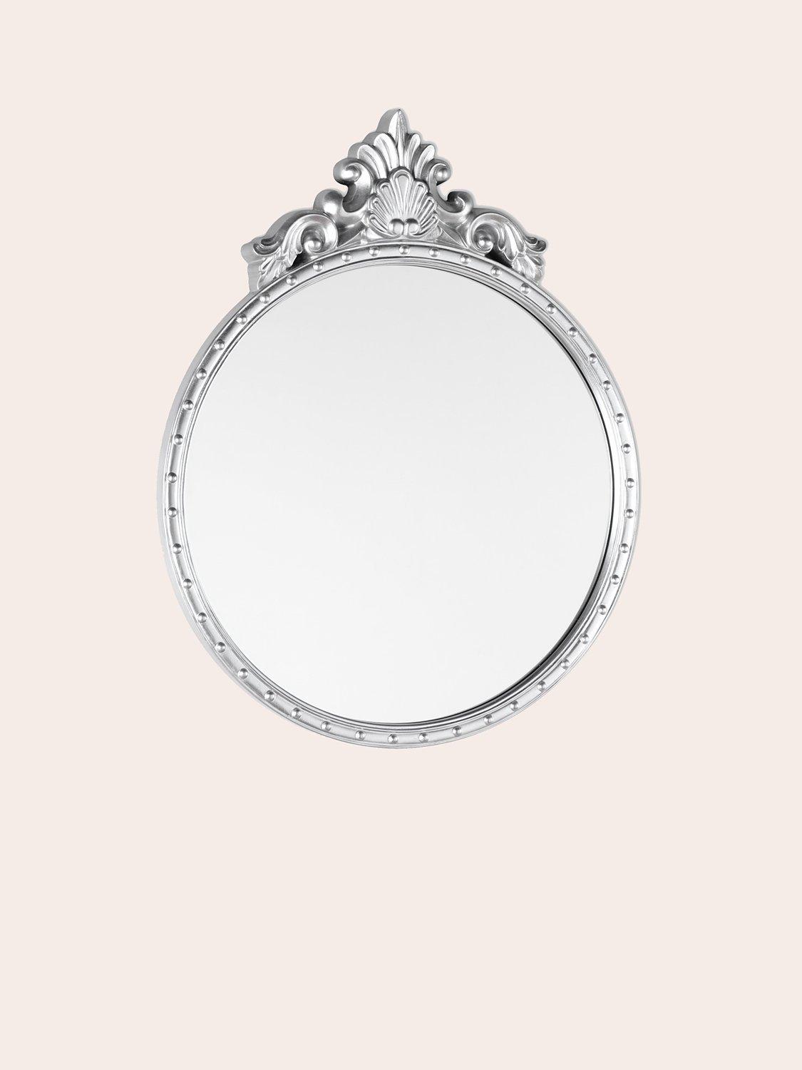 Laura Ashley Overton round wall mirror 73 x 58cm, UK version