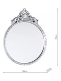 Laura Ashley Overton round wall mirror 73 x 58cm, UK version