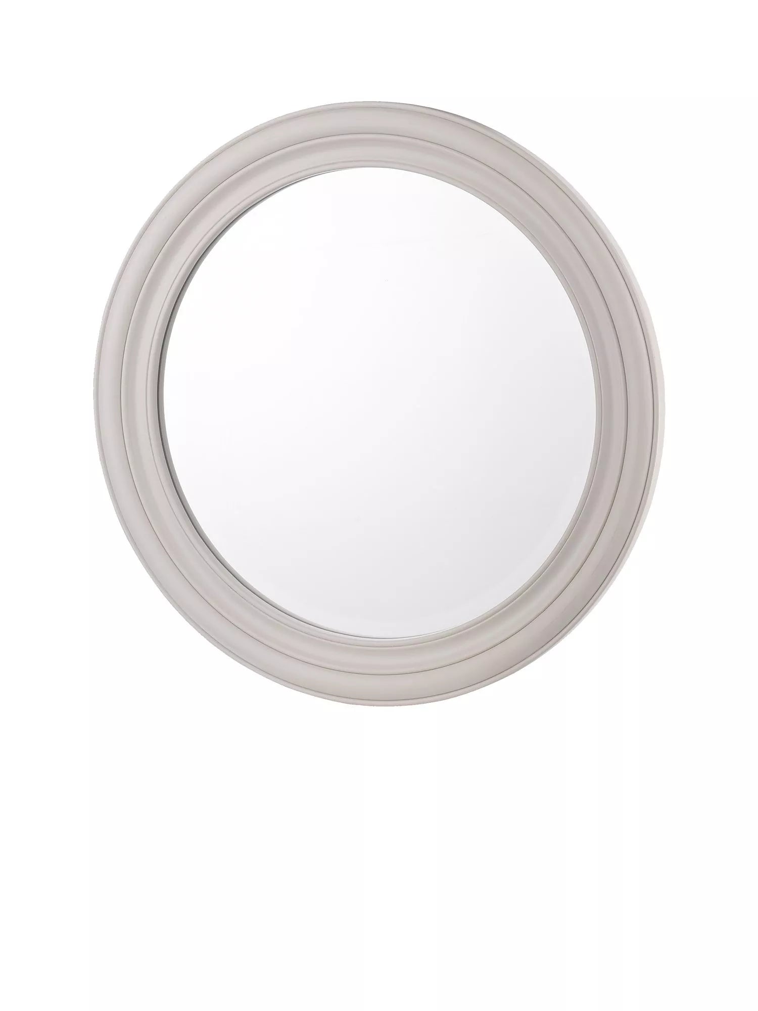 Laura Ashley Tate round wall mirror 60cm off white (British brand)