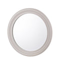 Laura Ashley Tate round wall mirror 60cm off white (British brand)