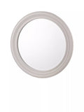 Laura Ashley Tate round wall mirror 60cm off white (British brand)