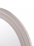 Laura Ashley Tate round wall mirror 60cm off white (British brand)
