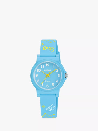 John Lewis Lorus Kids' Patterned Band Strap Watch