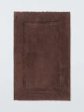 John Lewis Deep Pile Bath Mat, Chocolate Brown