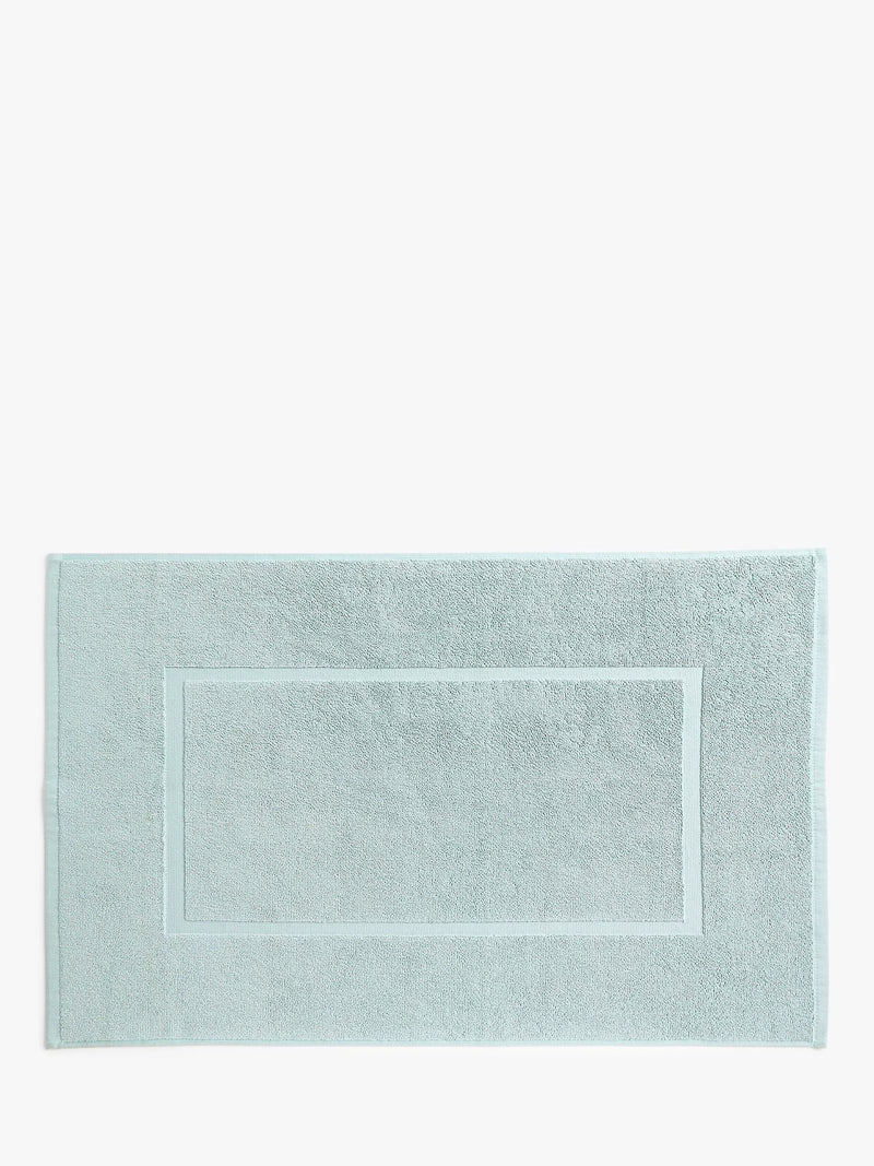 John Lewis Egyptian Cotton Bath Mat, Duck Egg