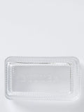 John Lewis clear glass butter dish, UK version