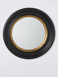 John Lewis round convex mirror 50cm black gold (British brand)