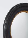 John Lewis round convex mirror 50cm black gold (British brand)