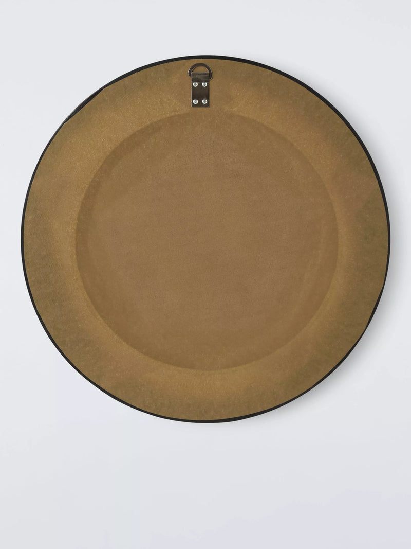 John Lewis round convex mirror 50cm black gold (British brand)