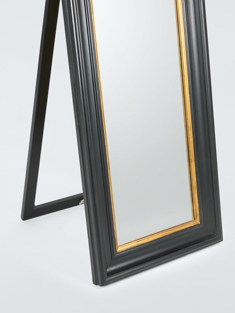 John Lewis cheval mirror 170cm black gold - British product