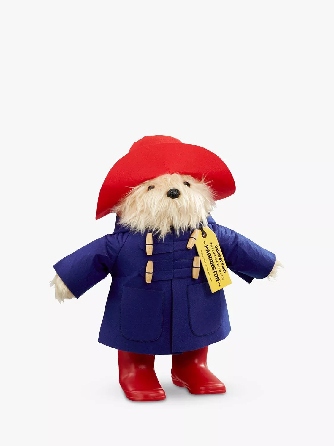 Paddington Bear large collector plush, UK version