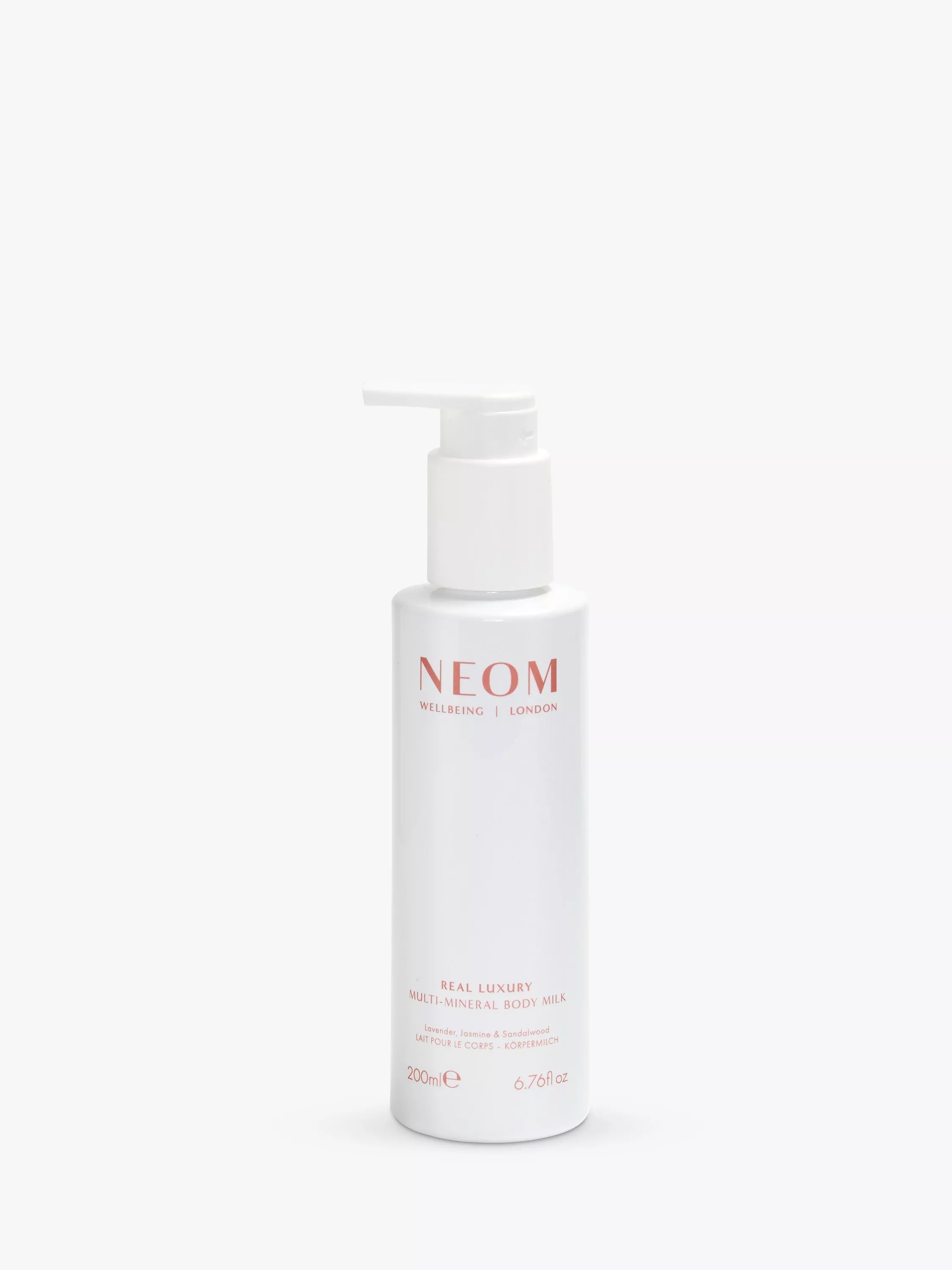 NEOM Wellbeing London Real Luxury Multi-Mineral Body Milk 200ml, UK version