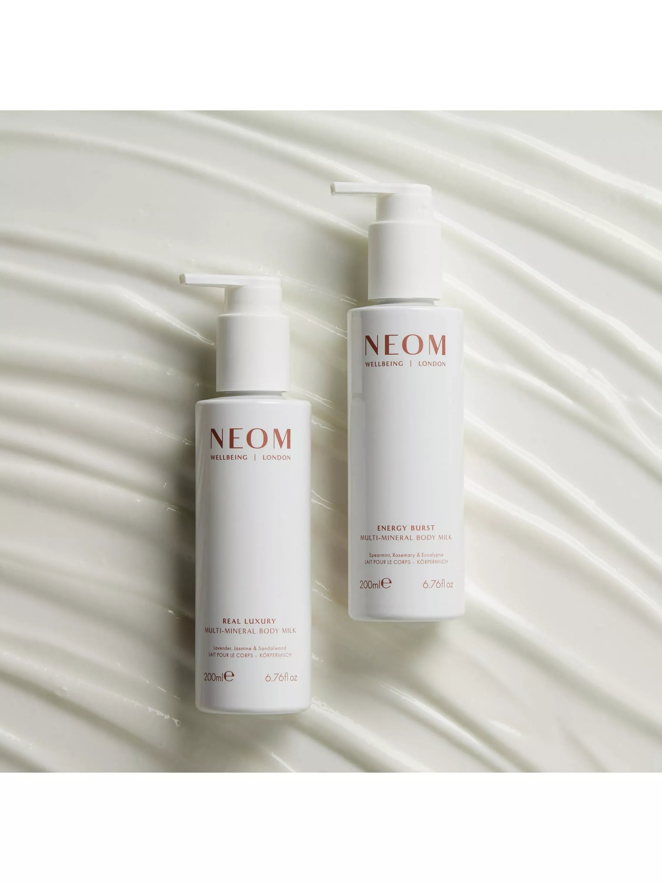 NEOM Wellbeing London Real Luxury Multi-Mineral Body Milk 200ml, UK version