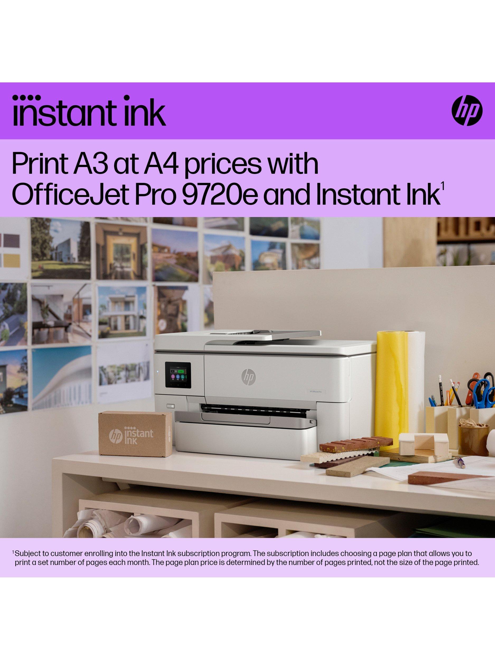 HP OfficeJet Pro 9720e A3 wireless printer (British brand)