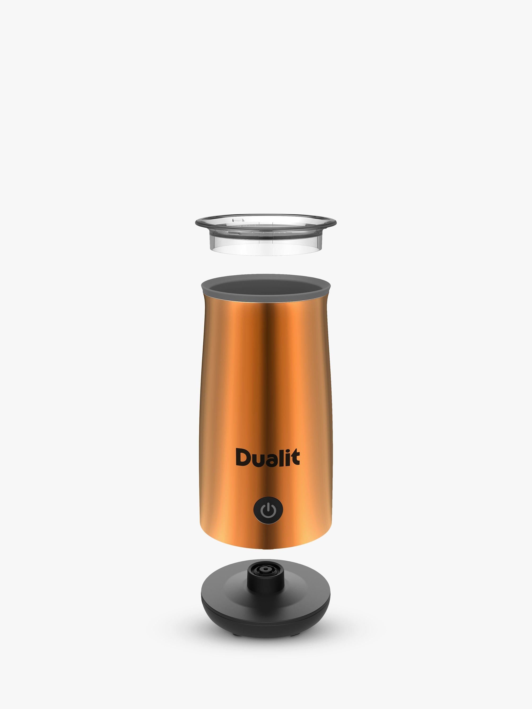 Dualit hot chocolate maker and milk frother in copper - British product