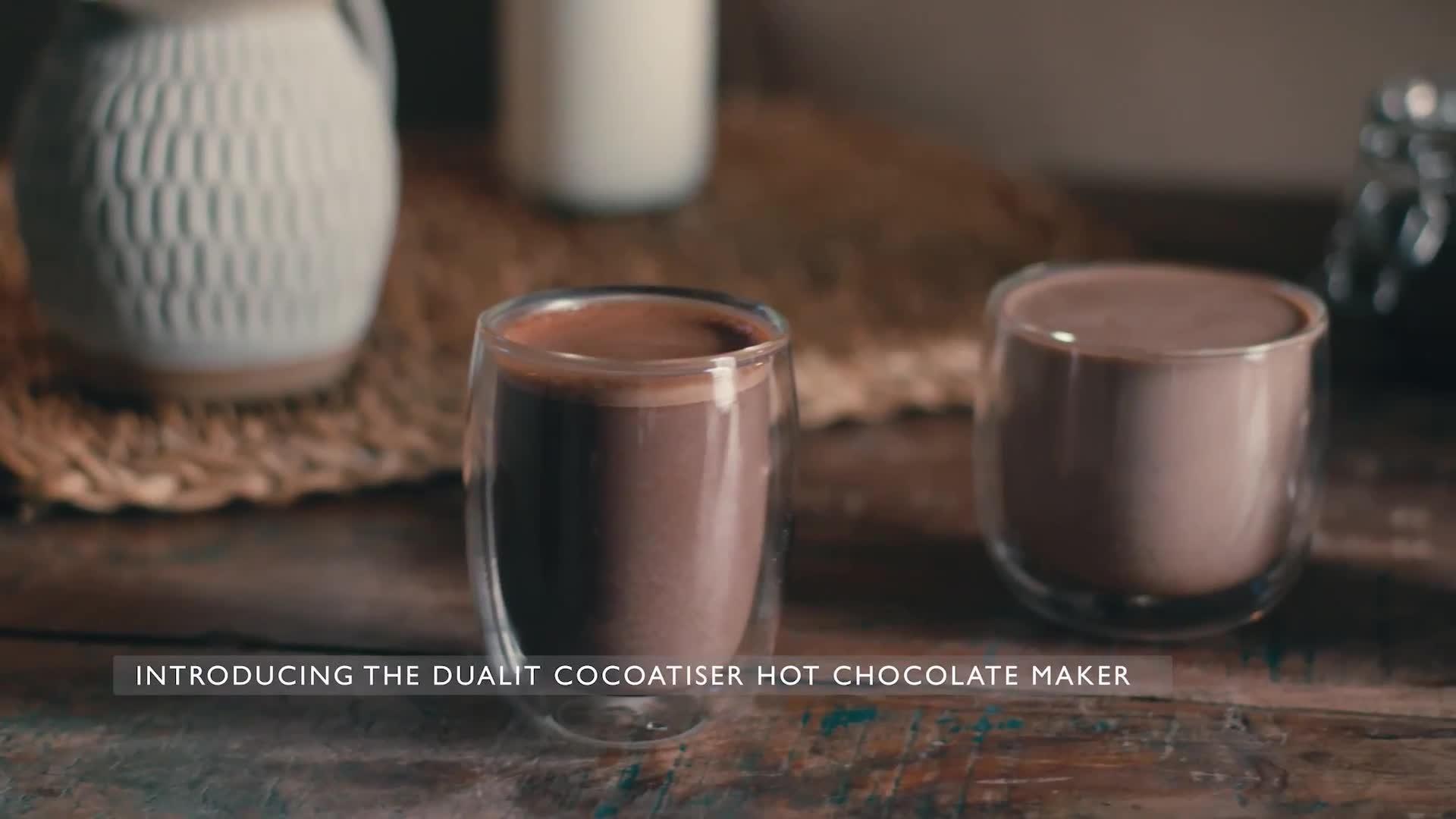 Dualit hot chocolate maker and milk frother in copper - British product