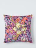 Morris & Co. Golden Lily Velvet Cushion, imported from the UK