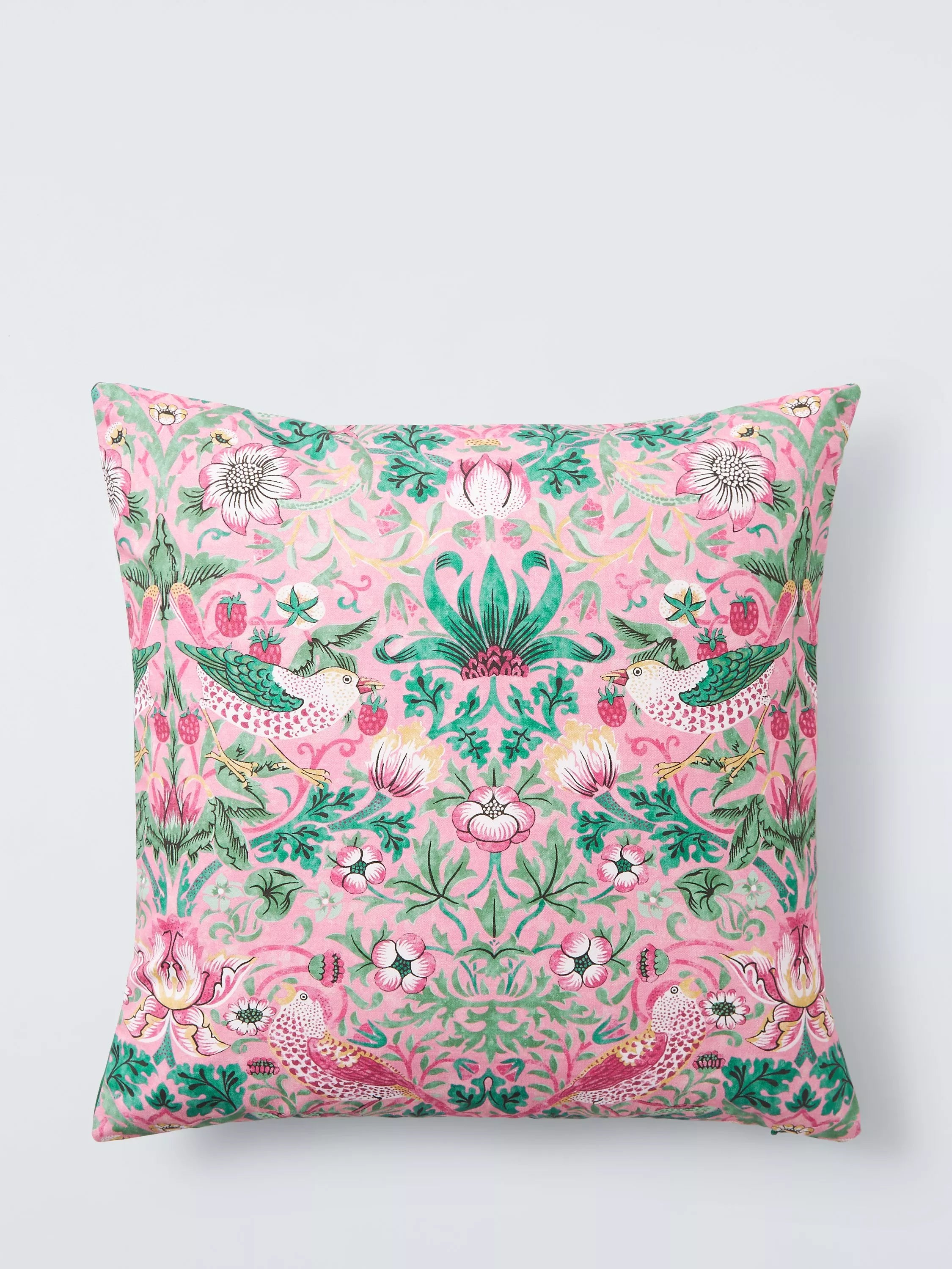 Morris & Co. Strawberry Thief cushion 45cm, imported from the UK