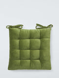 John Lewis velvet seat pad 45cm square (British brand)