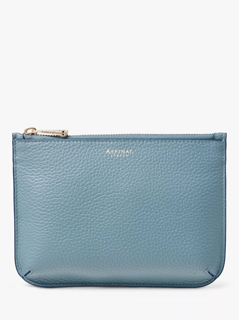 Aspinal London Medium Ella Pebble Grain Leather Pouch - British product