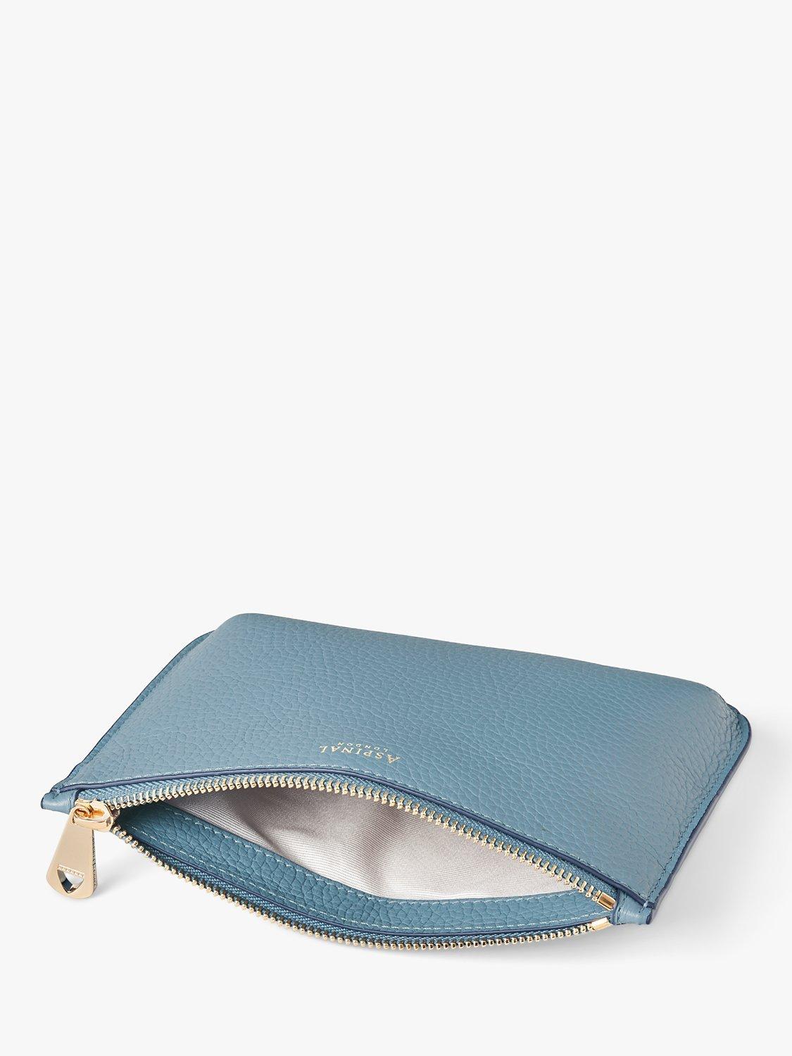 Aspinal London Medium Ella Pebble Grain Leather Pouch - British product
