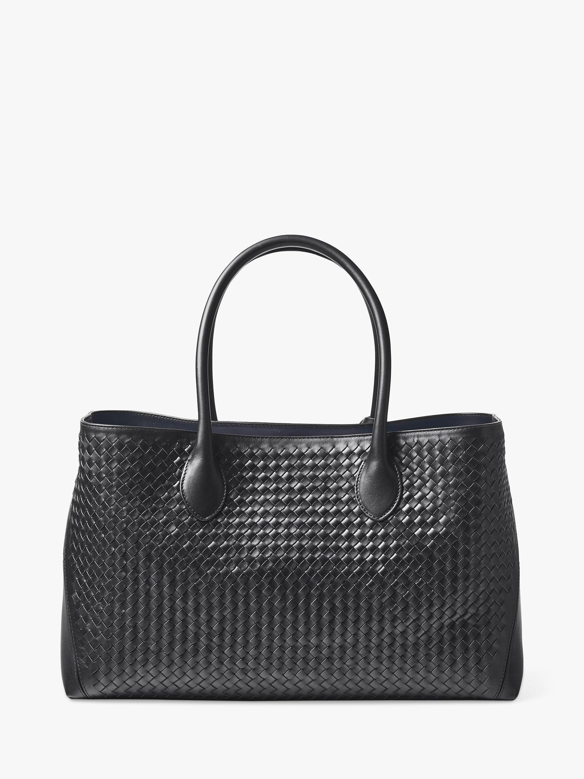 Aspinal of London slot weave leather tote bag - British product