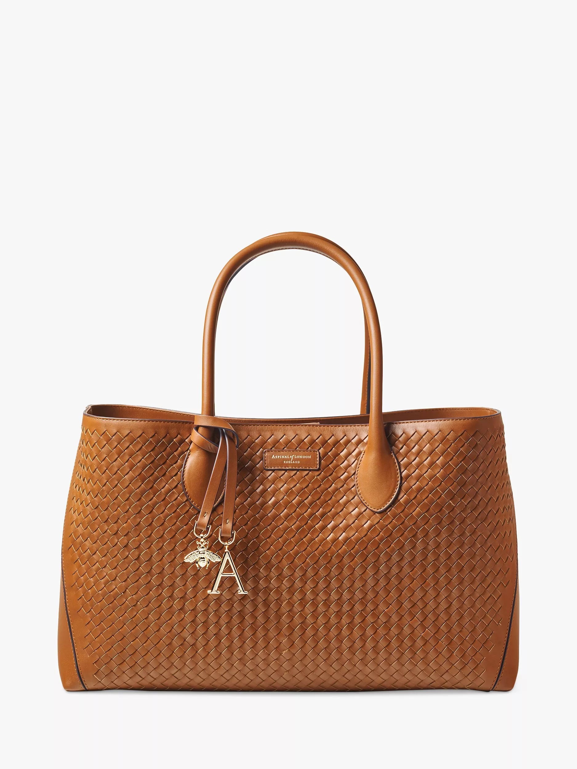 Aspinal of London Slot Weave Leather London Tote Bag
