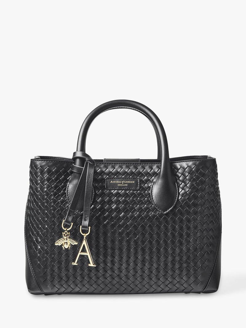 حقيبة يد Aspinal of London slot weave leather midi (ماركة بريطانية)