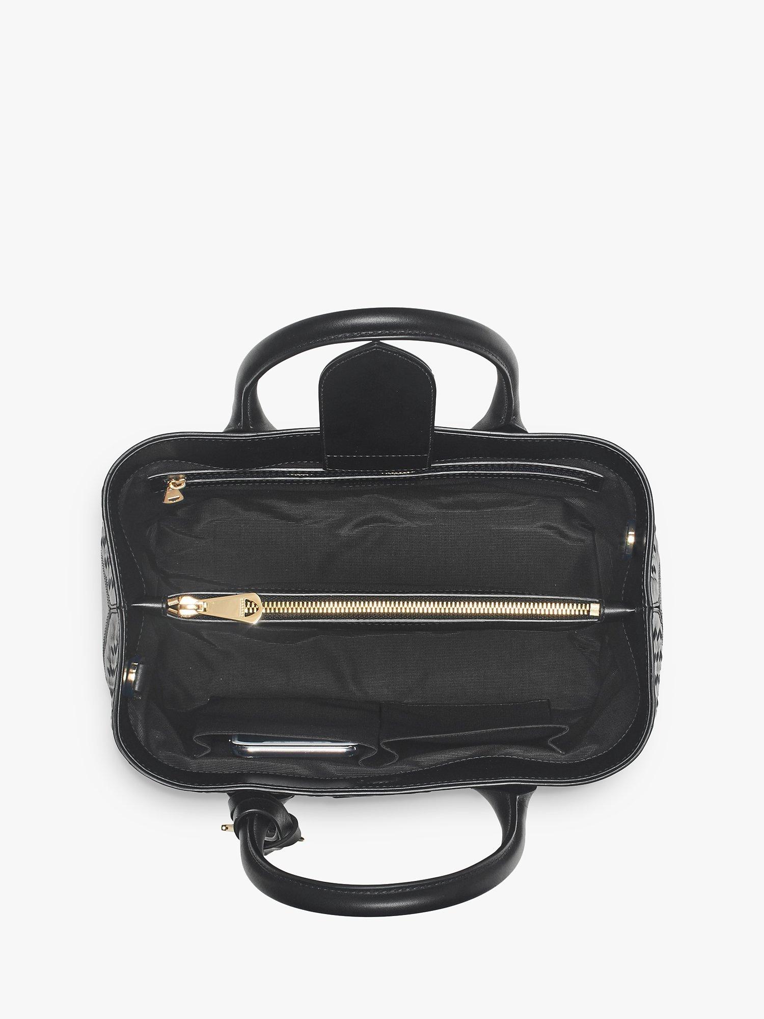 حقيبة يد Aspinal of London slot weave leather midi (ماركة بريطانية)
