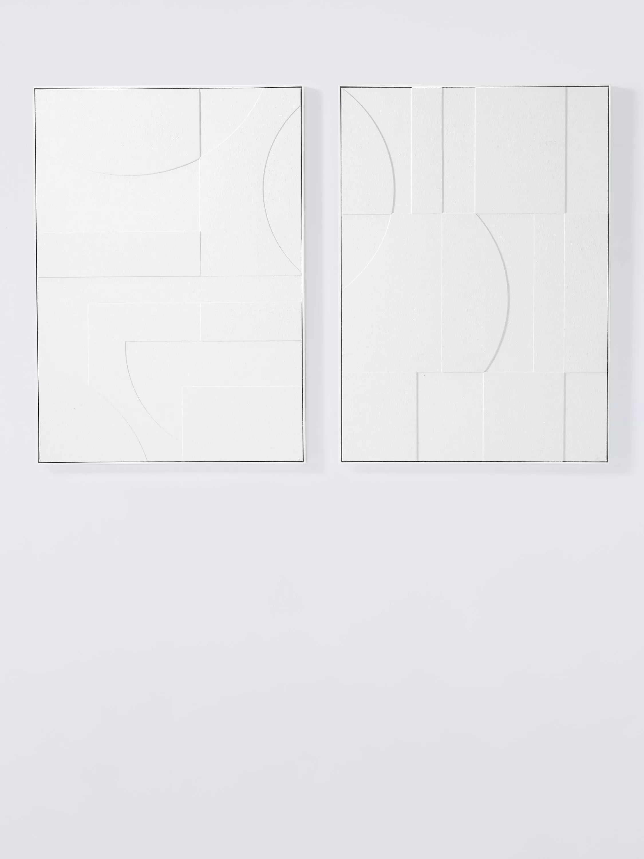 John Lewis Modernist hand-painted 3D canvas set 140x100cm (British brand)