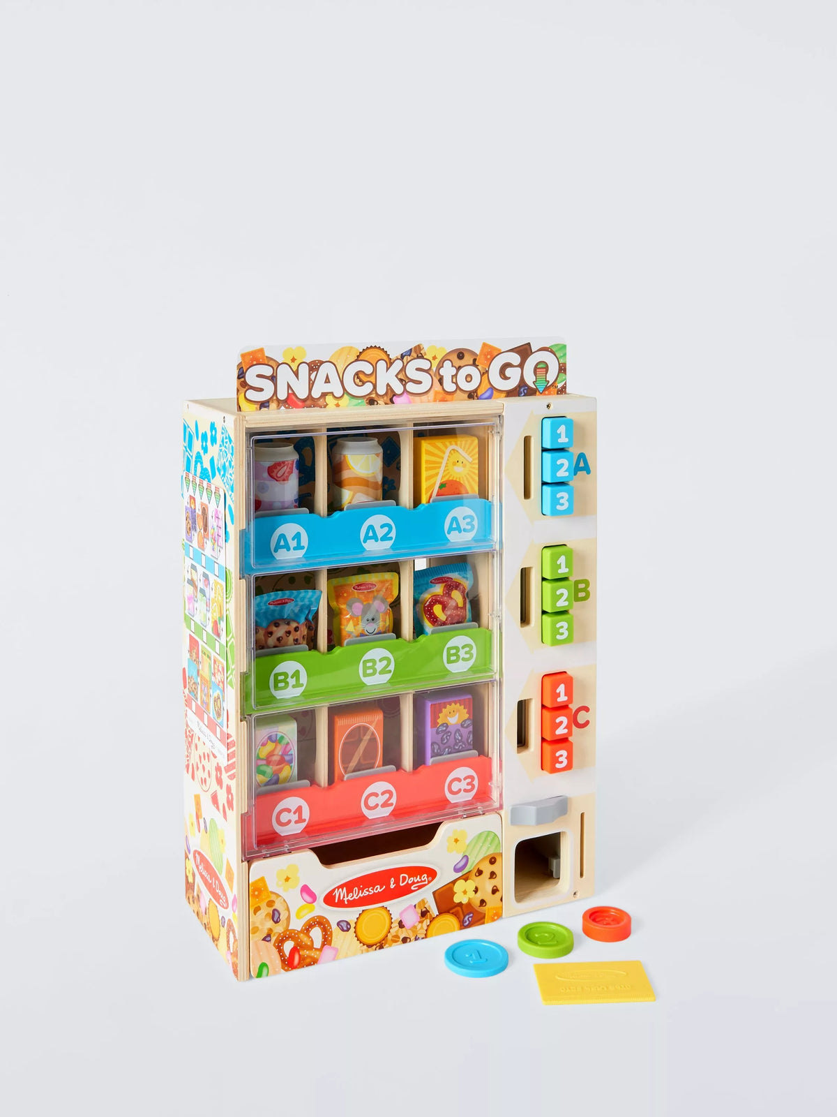 Melissa & Doug Wooden Vending Machine Toy, imported from the UK