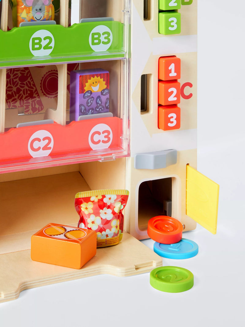 Melissa & Doug Wooden Vending Machine Toy, imported from the UK