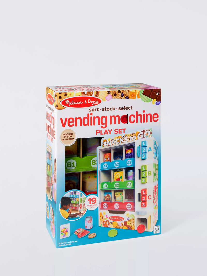 Melissa & Doug Wooden Vending Machine Toy, imported from the UK