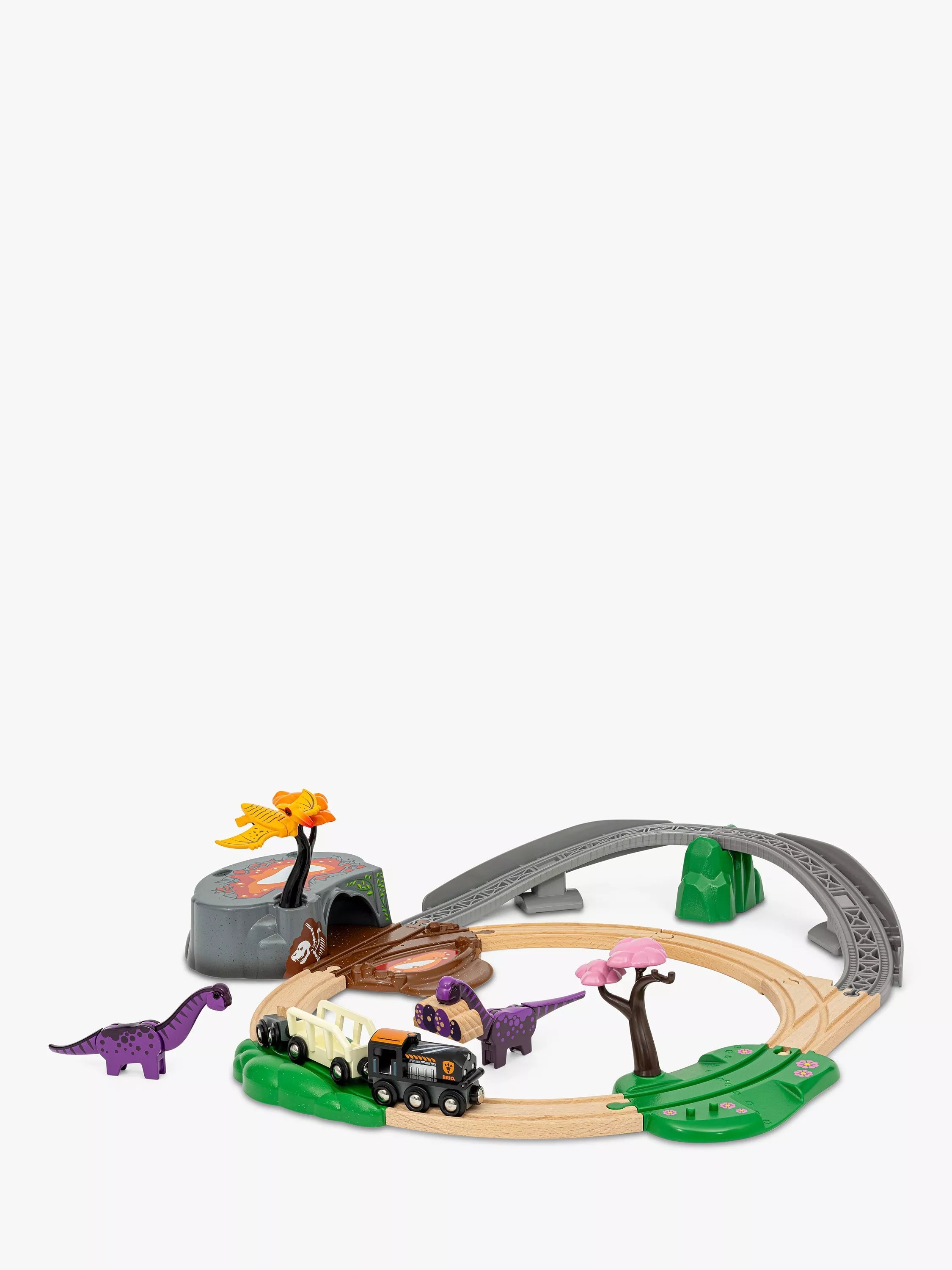 BRIO Dinosaur Adventure Playset 21-piece train set (British brand)