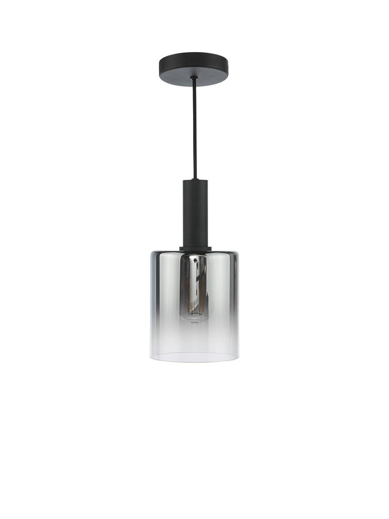 Där Savannah pendant ceiling light black smoked glass - British product