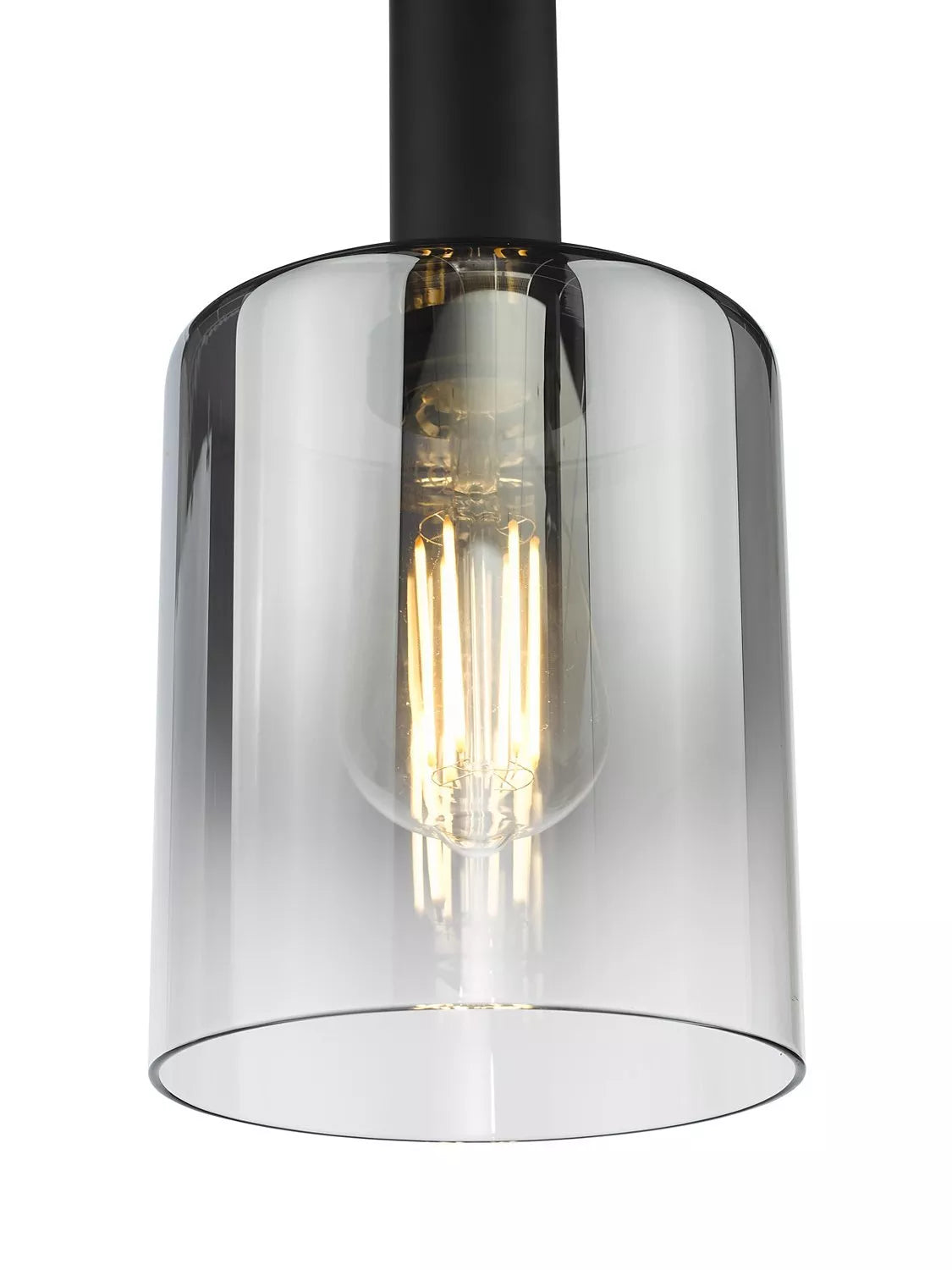 Där Savannah pendant ceiling light black smoked glass - British product