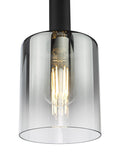 Där Savannah pendant ceiling light black smoked glass - British product