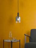 Där Savannah pendant ceiling light black smoked glass - British product